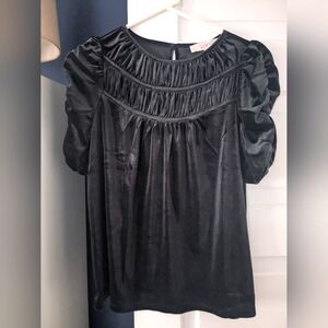 LOFT crushed velvet top XS Petite